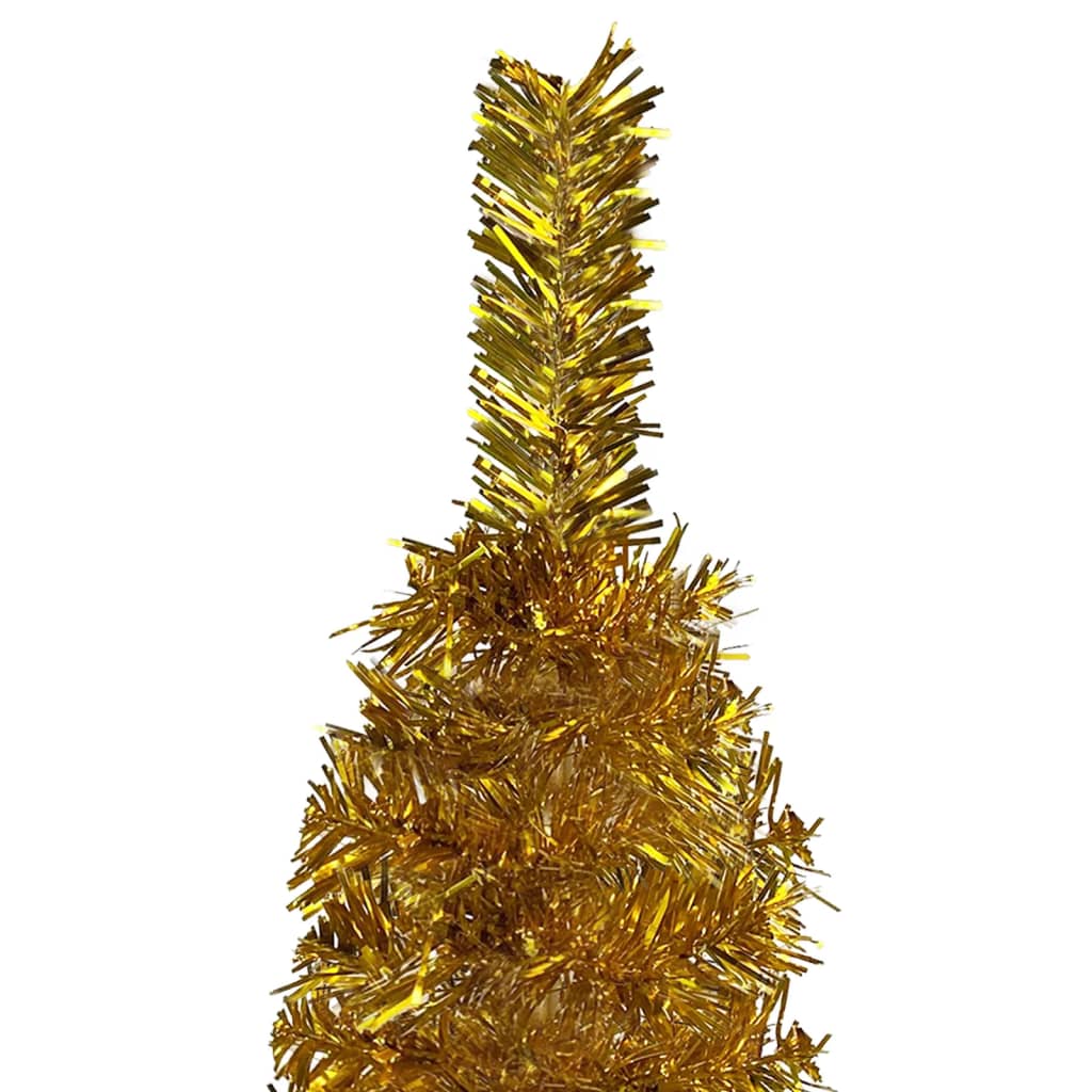 Vidaxl juletræ smal 120 cm guldfarvet