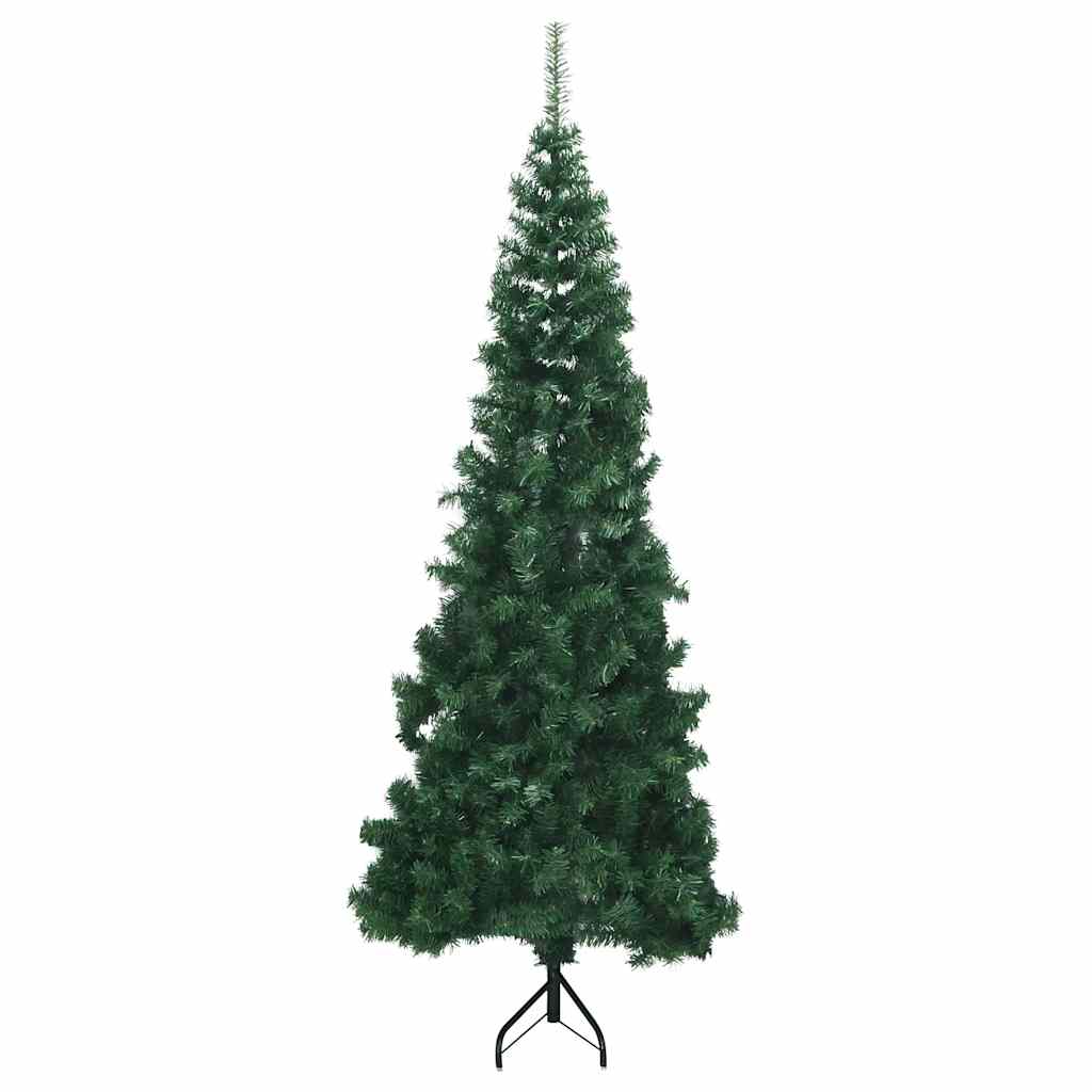 VidaXL kunstigt juletræshjørne 210 cm PVC grøn