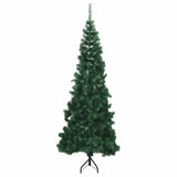 VidaXL kunstigt juletræshjørne 210 cm PVC grøn