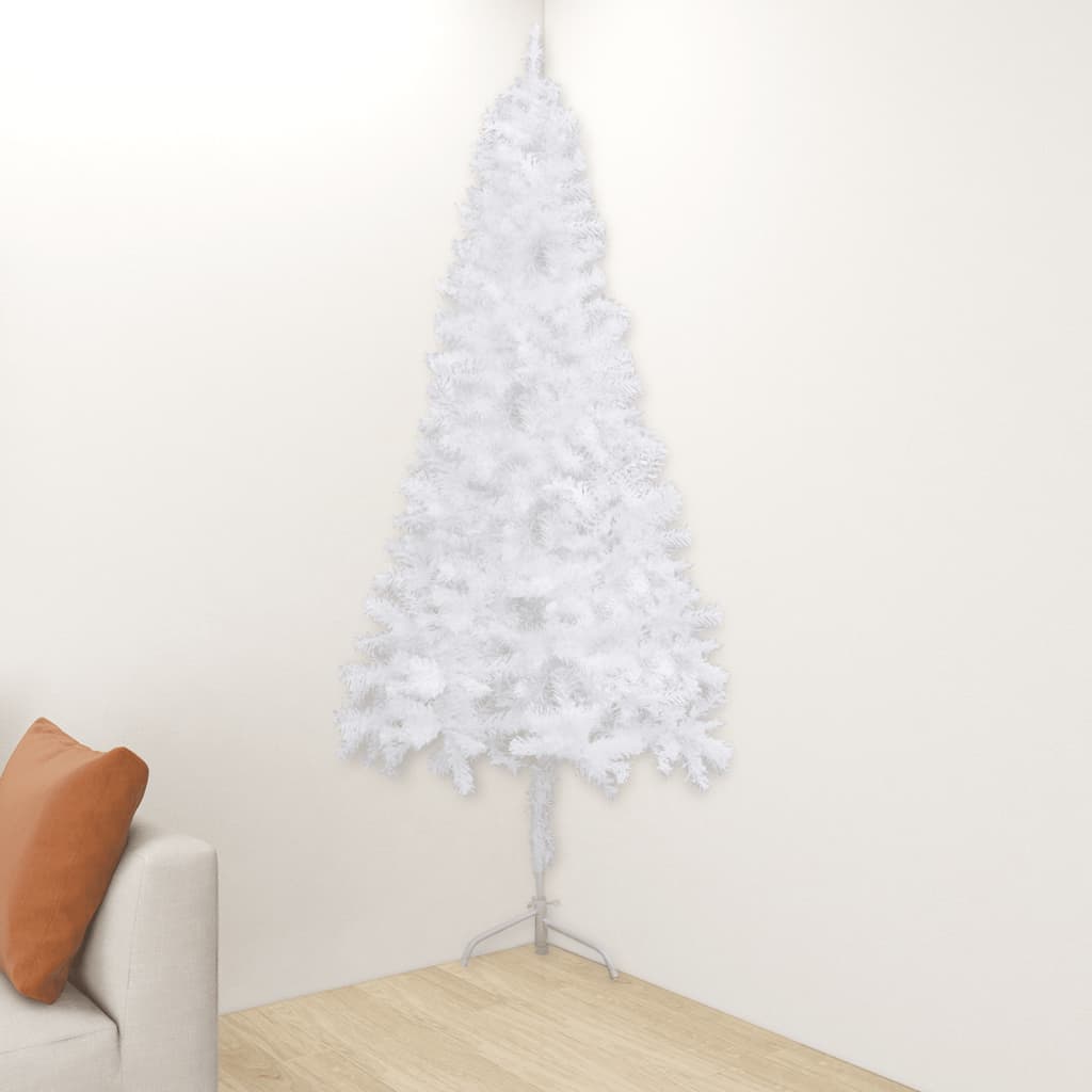 Vidaxl Kunstkerstboom Hoek 180 cm PVC White