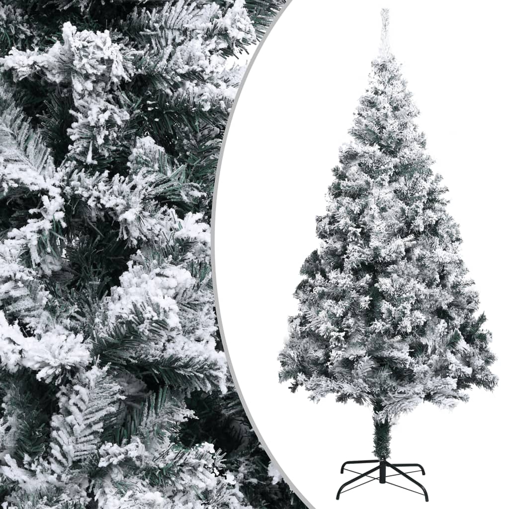 Vidaxl Kunstkerstboom med Snow PVC 400 cm grøn