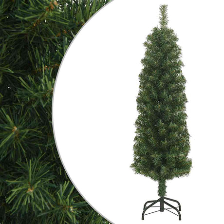 Vidaxx kunstigt juletræ med standard smal 120 cm PVC grøn