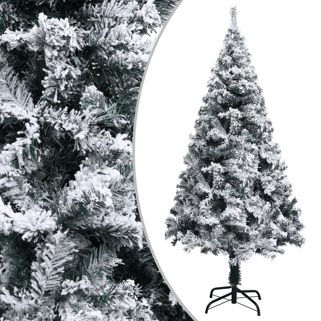 Vidaxl Kunstkerstboom med sne 120 cm grøn