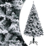 Vidaxl Kunstkerstboom med sne 120 cm grøn
