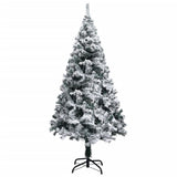 Vidaxl Kunstkerstboom med sne 120 cm grøn