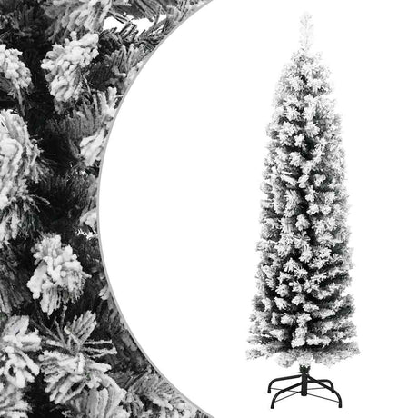 Vidaxx kunstigt juletræ med snesmal 120 cm PVC grøn