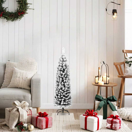 Vidaxx kunstigt juletræ med snesmal 120 cm PVC grøn