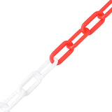 Vidaxl Safety Chain Ø 8 mm 100 m plastisk rød og hvid