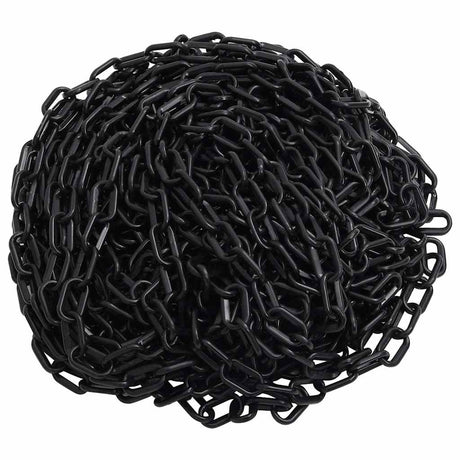 Vidaxl Safety Chain Ø 8 mm 30 m plastik sort