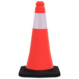 Vidaxl -trafikkegler med tung base 4 st reflekterende 50 cm