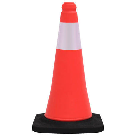 Vidaxl -trafikkegler med tung base 4 st reflekterende 50 cm