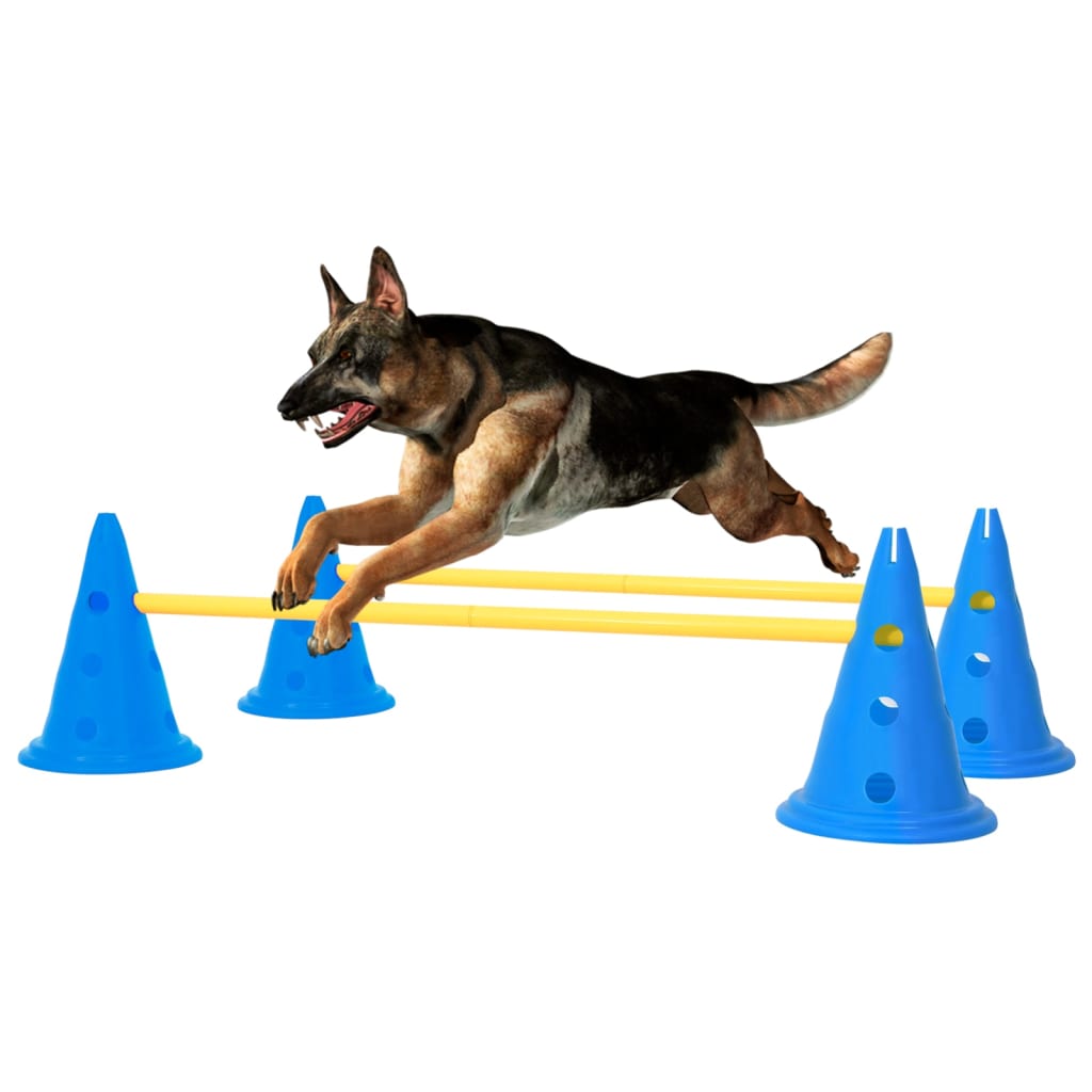 Vidaxl Hurking Set for Dogs Blue and Yellow