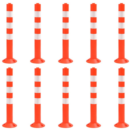 Vidaxl Traffic Poles 10 St 75 cm PE