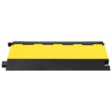 Vidaxl kabelbeskytter tærskel med 5 tunneler 90 cm gummi