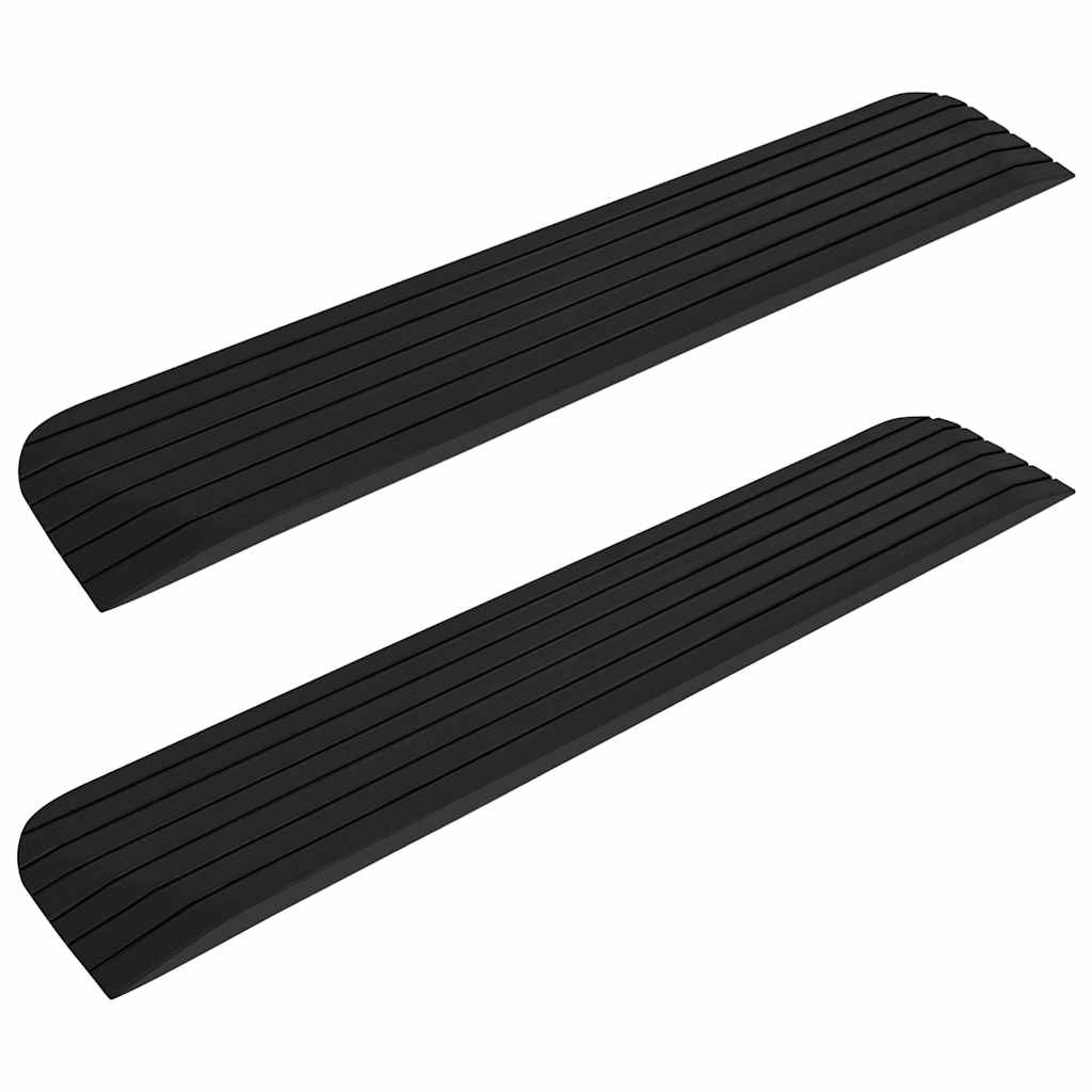Vidaxl tærskel AIDS 2 PCS 110x21x2,5 cm gummi