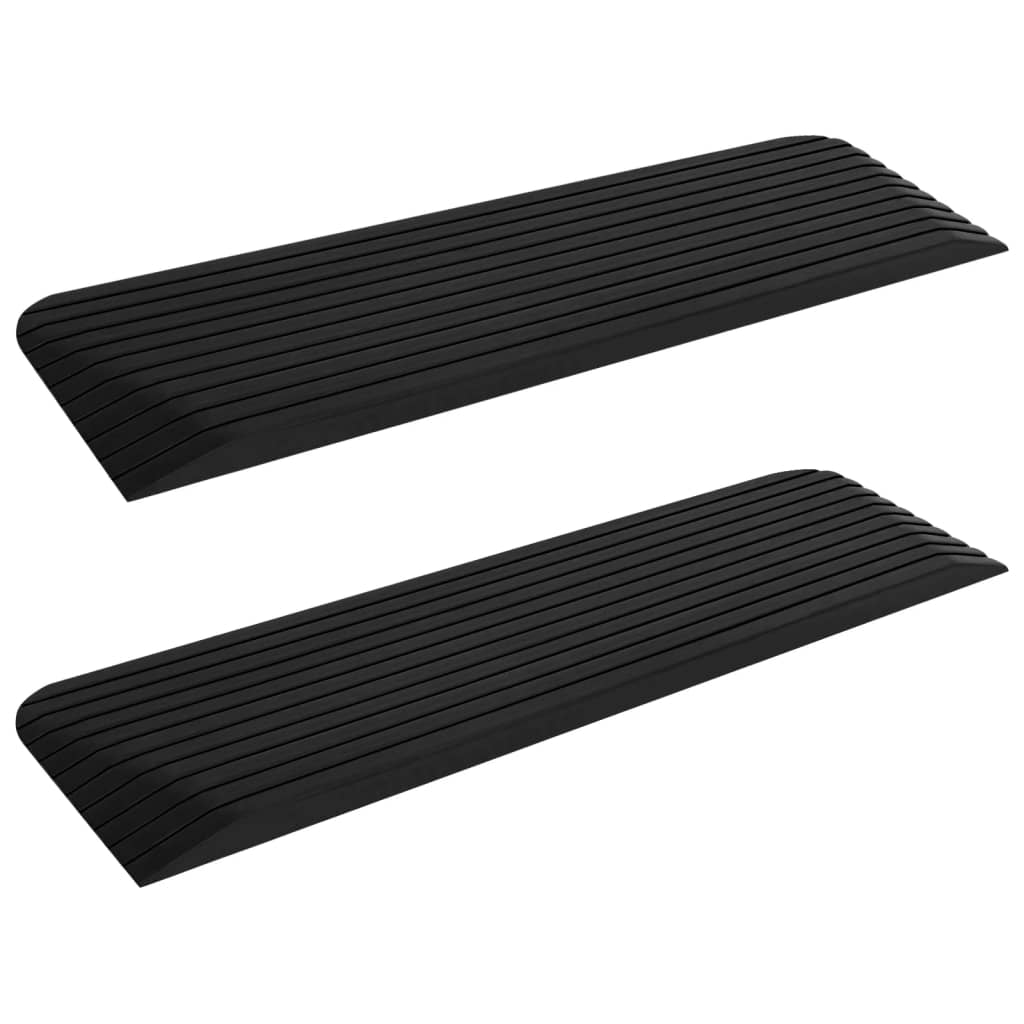 Vidaxl tærskel AIDS 2 PCS 110x32x3,8 cm gummi