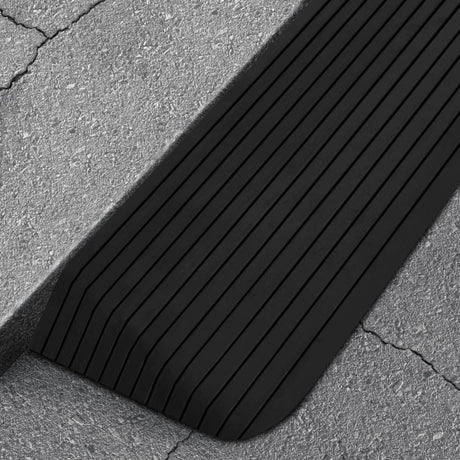 Vidaxl tærskel Hjælp 110x41x5 cm gummi