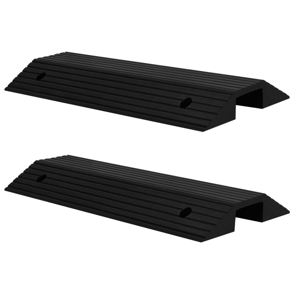 Vidaxl tærskel broer 2 ST 80x40x8 cm gummi