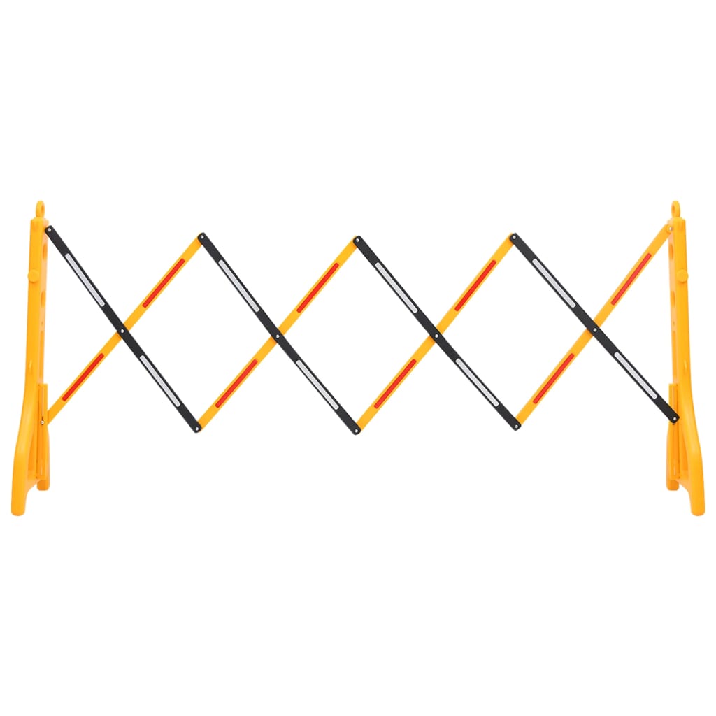 Vidaxl Traffic Barrier Foldbar 250x38x96 cm gul og sort