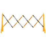 Vidaxl Traffic Barrier Foldbar 250x38x96 cm gul og sort