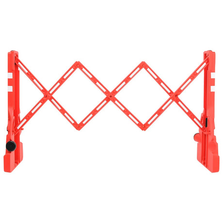Vidaxl trafikbarrierer sammenfoldelige 210x50x105 cm rød