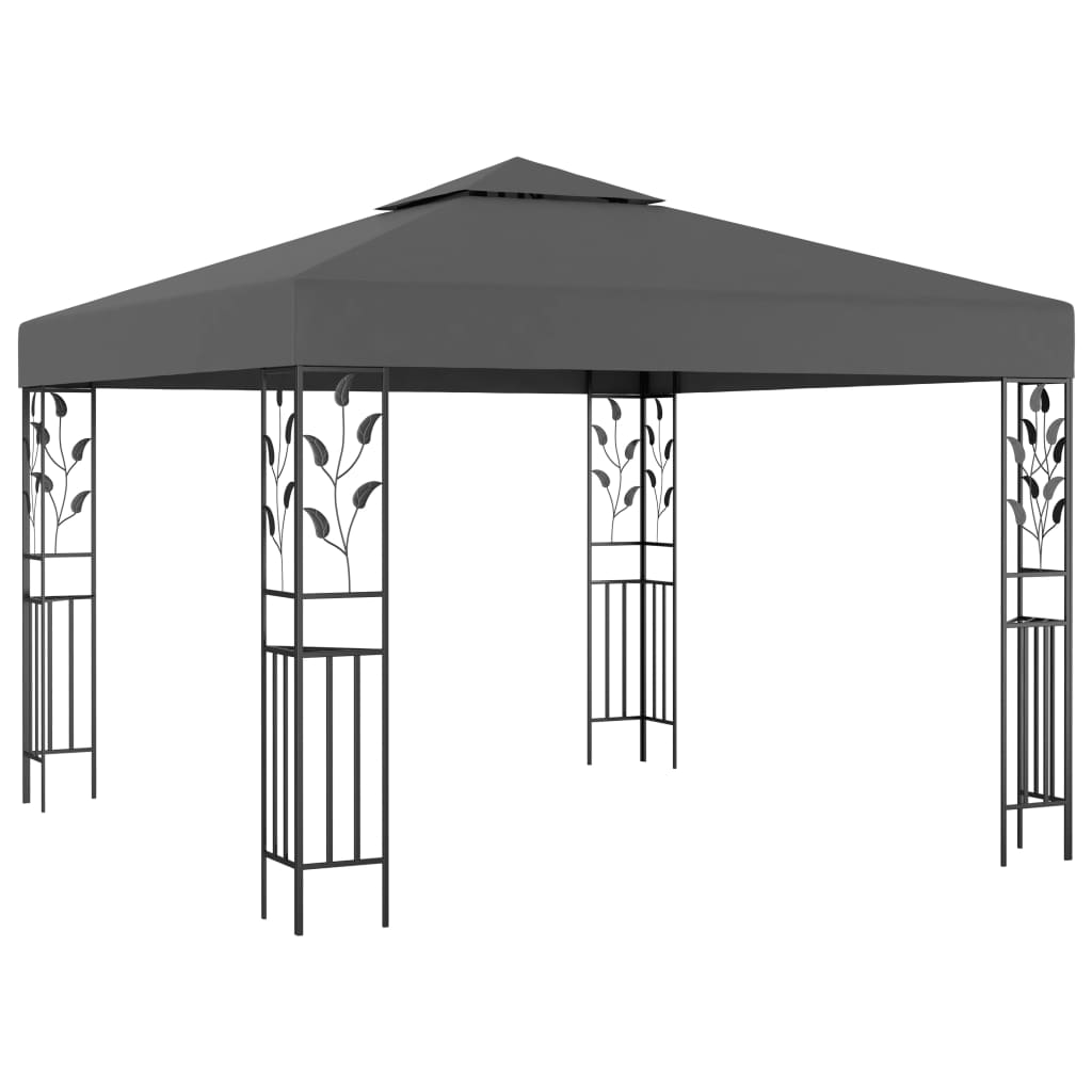 Vidaxx lysthus med LED lyssnor 3x3 m antracit