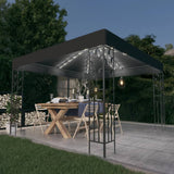Vidaxx lysthus med LED lyssnor 3x3 m antracit