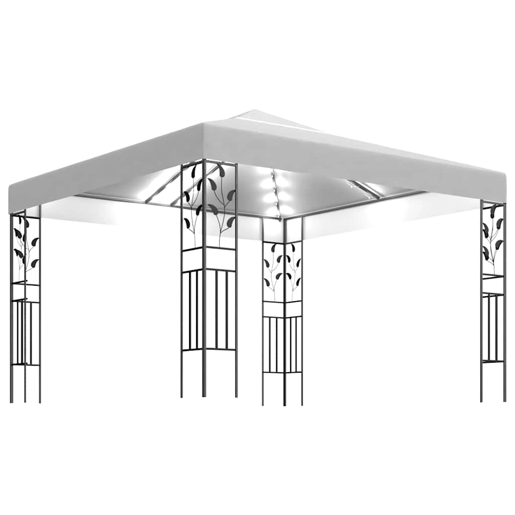 Vidaxx lysthus med LED-slyngelys 3x3 m hvid
