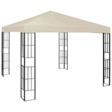 Vidaxx lysthus med LED strygelys 3x3 m cremefarvet