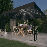 Vidaxl Arbor med LED Light Garland 3x3 M Anthracite farvet