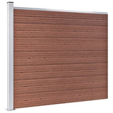 Vidaxl Fence Panel Set 526x146 cm HKC Brown