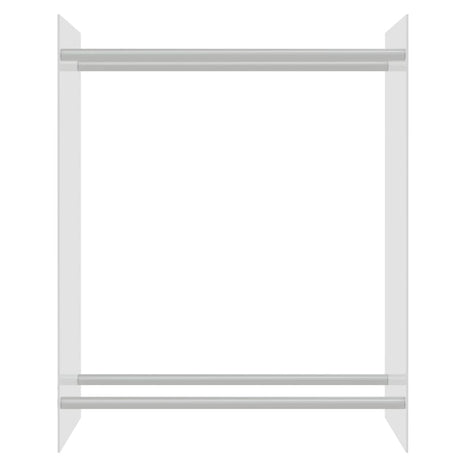 Vidaxl pejs 80x35x100 cm hærdet glas gennemsigtig