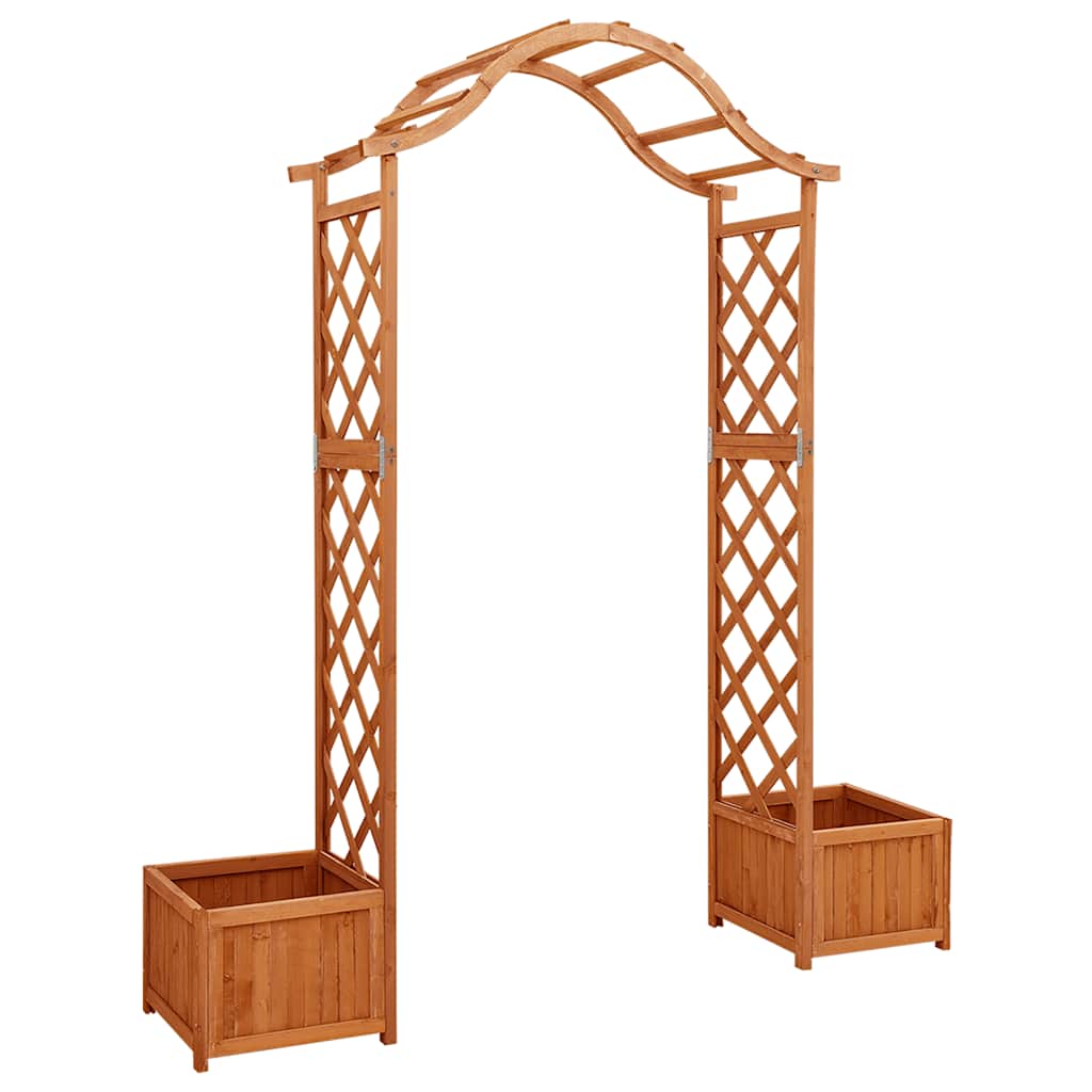 Vidaxl Pergola med planter Solid Pinewood