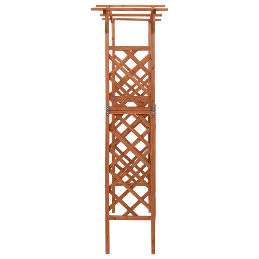 Vidaxl pergola med port 116x40x204 cm fast fyrretræ