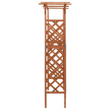 Vidaxl pergola med port 116x40x204 cm fast fyrretræ