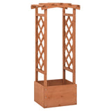 Vidaxl Latwerkplantenbak med Arch 49x39x117 cm Vurenhout
