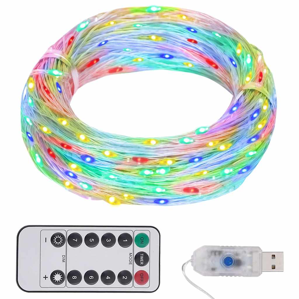 Vidaxl Light Garland med 150 lysdioder 15 m flerfarvet