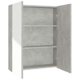 Vidaxl badkamerkast met spiegel 60x15x75 cm mdf betongrijs
