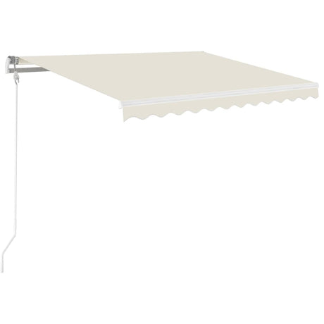 Vidaxx fortelt automatisk udtrækbart 350x250 cm cremefarvet