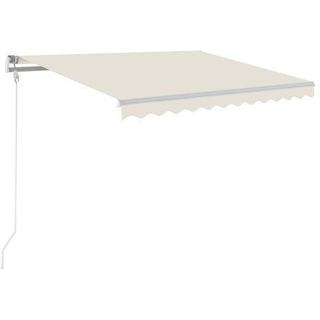 Vidaxx forteltautomatik med LED og vindsensor 350x250 cm cremefarve