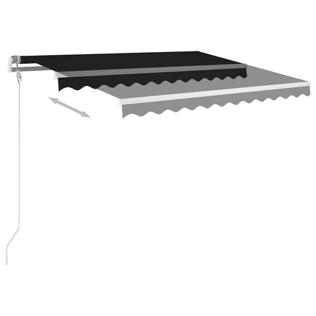 Vidaxx forteltautomatik med LED og vindsensor 350x250 cm antracit