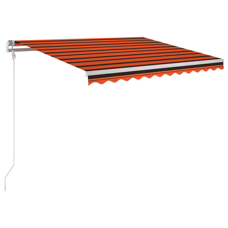Vidaxx forteltautomatik med LED vindsensor 350x250 cm orangebrun
