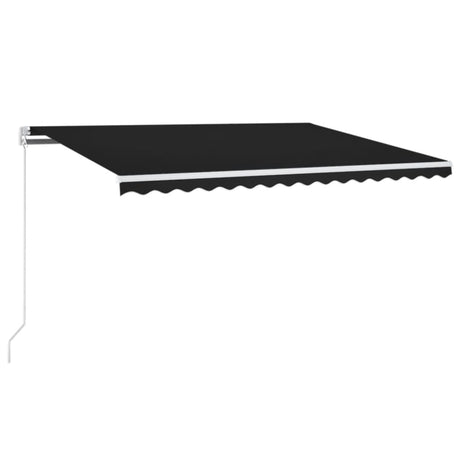 Vidaxx fortelt manuelt udtrækbart med LED 400x300 cm antracit farve