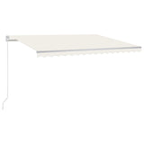 Vidaxl Luifel udvider manuelt 450x300 cm creme -farvet