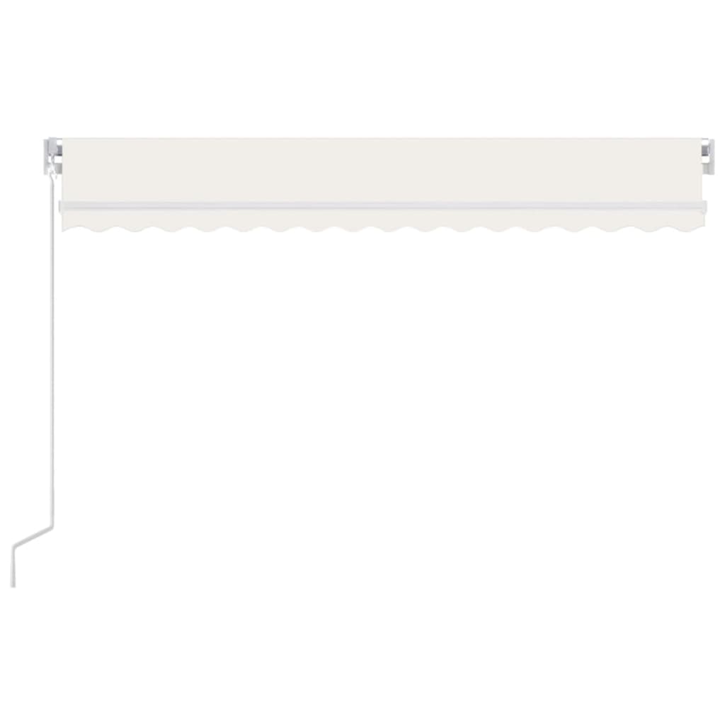 Vidaxl Luifel udvider manuelt 450x300 cm creme -farvet