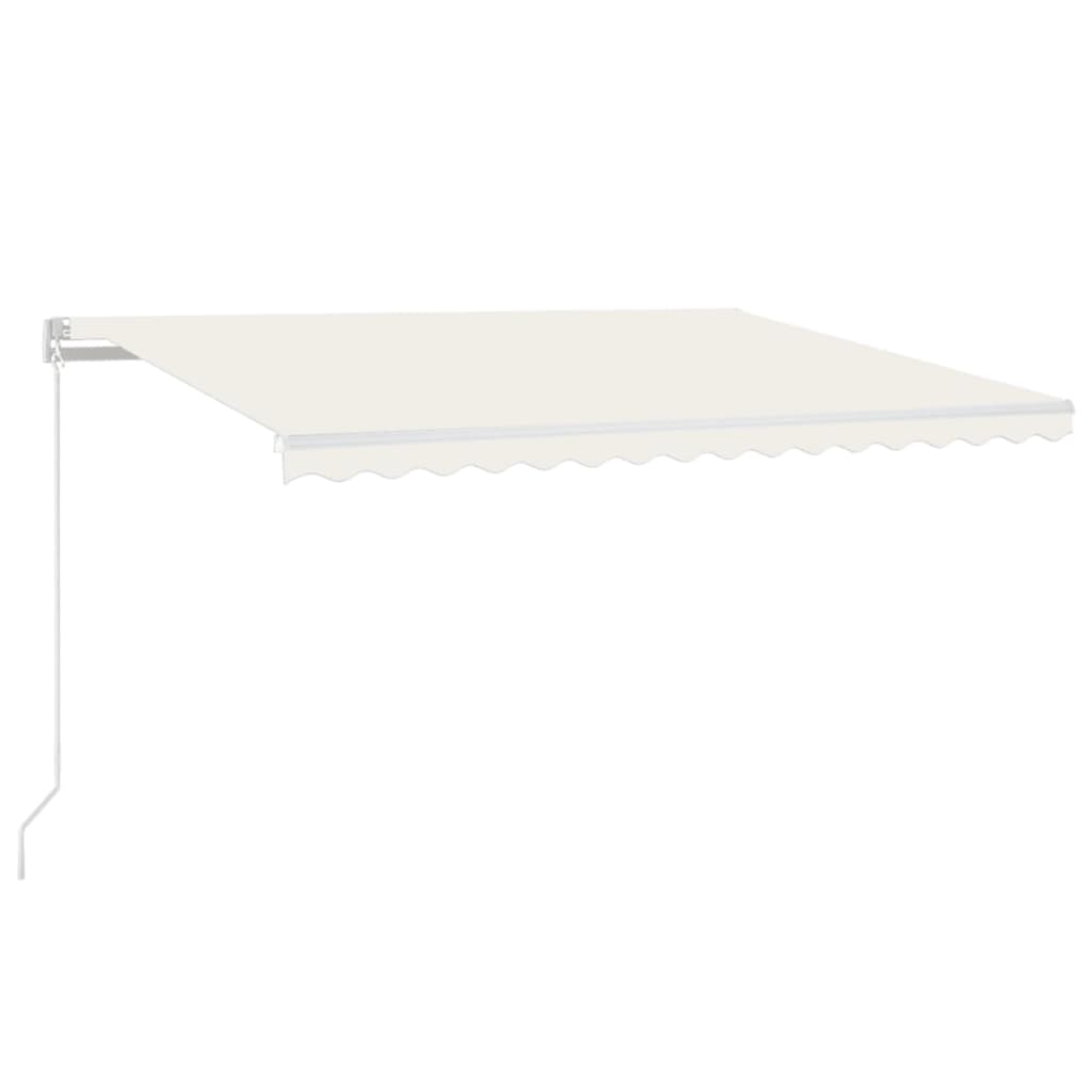 Vidaxl Luifel udvider automatisk 450x300 cm creme -farvet
