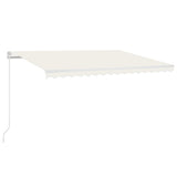 Vidaxl Luifel udvider automatisk 450x300 cm creme -farvet