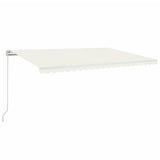 Vidaxl Luifel udvider manuelt 500x300 cm creme -farvet