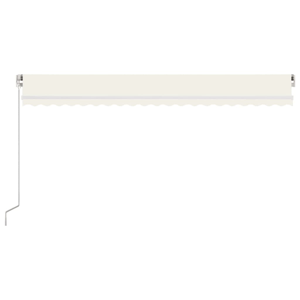 Vidaxl Luifel udvider manuelt 500x300 cm creme -farvet
