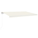 Vidaxl Luifel udvider automatisk 500x300 cm creme -farvet